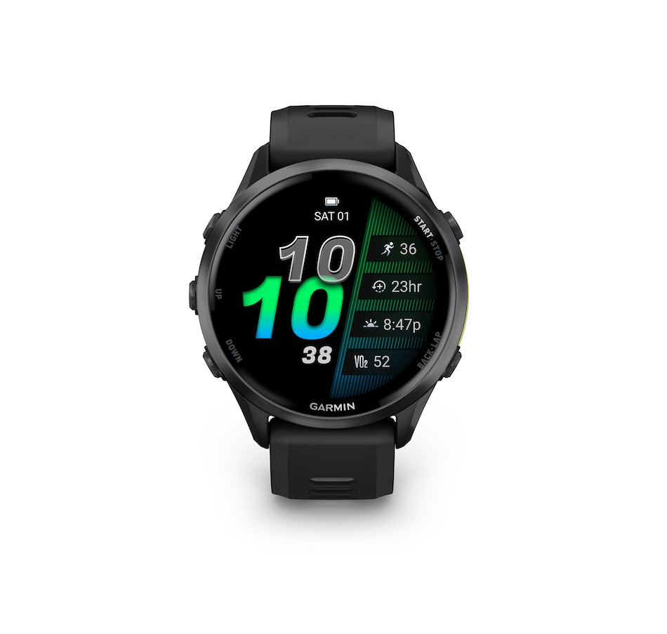 Image 702576_ALTMORE1.jpg, Product 702-576 / Price $1,099.99, Garmin Forerunner 970 GPS Smartwatch (carbon grey DLC titanium with black case and black/translucent whitestone band) from Garmin on TSC.ca's Electronics department
