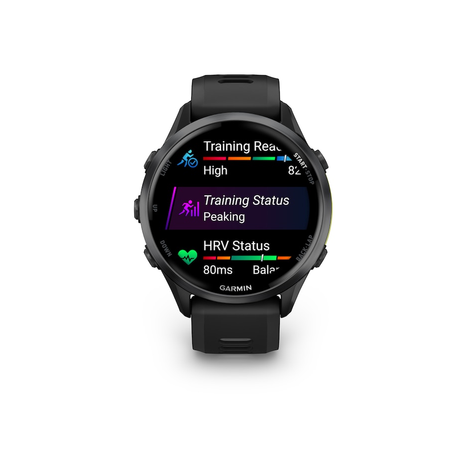 Image 702576_ALTMORE2.jpg, Product 702-576 / Price $1,099.99, Garmin Forerunner 970 GPS Smartwatch (carbon grey DLC titanium with black case and black/translucent whitestone band) from Garmin on TSC.ca's Electronics department
