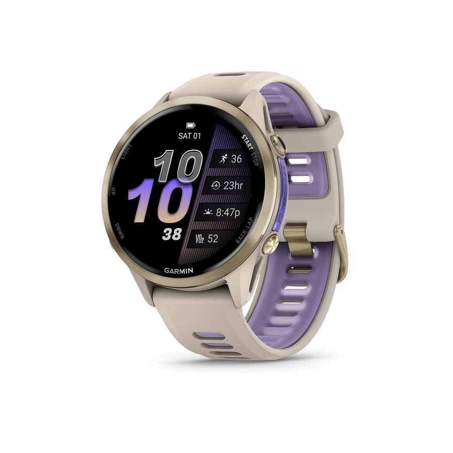 Image 702576_GLD.jpg, Product 702-576 / Price $1,099.99, Garmin Forerunner 970 GPS Smartwatch (carbon grey DLC titanium with black case and black/translucent whitestone band) from Garmin on TSC.ca's Electronics department