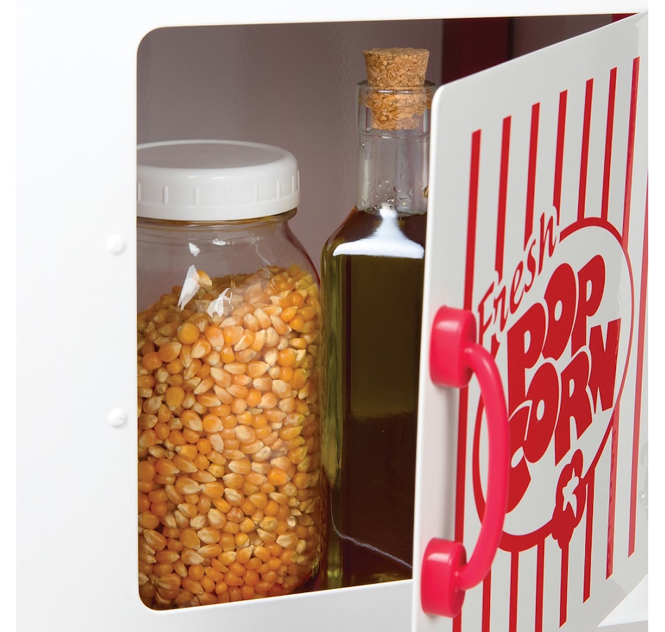 Image 702746_ALTMORE2.jpg, Product 702-746 / Price $241.99, Nostalgia 2.5-oz Popcorn Cart (white and red) from Nostalgia on TSC.ca's Kitchen department