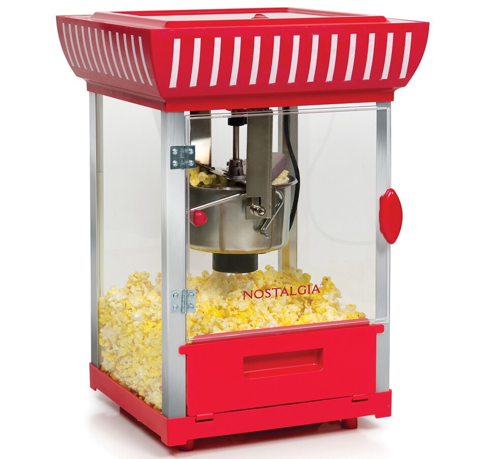 Image 702746_ALTMORE3.jpg, Product 702-746 / Price $241.99, Nostalgia 2.5-oz Popcorn Cart (white and red) from Nostalgia on TSC.ca's Kitchen department