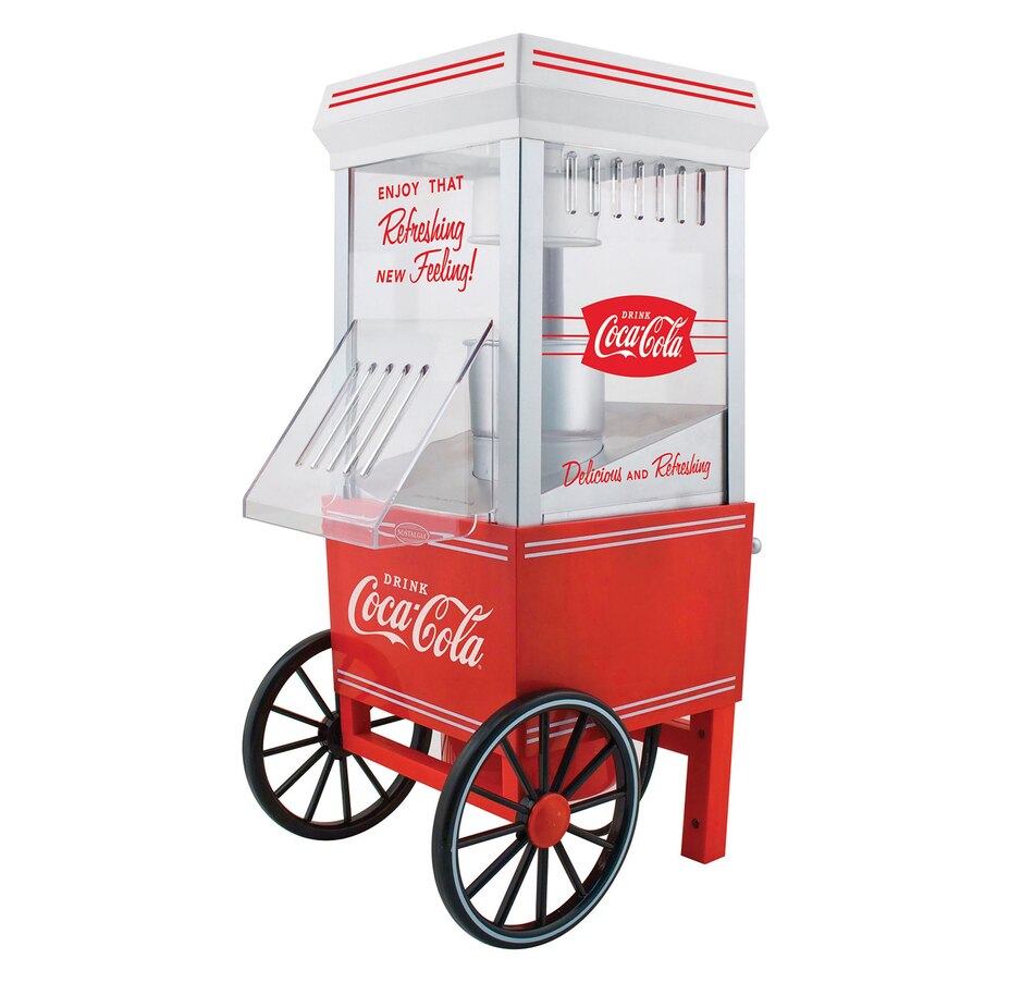 Image 702749.jpg, Product 702-749 / Price $73.99, Coca-Cola 12-Cup Old-Fashioned Hot Air Popcorn Maker from Nostalgia on TSC.ca's Kitchen department