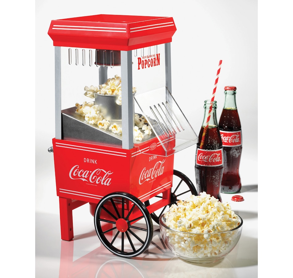 Image 702749_ALTMORE1.jpg, Product 702-749 / Price $73.99, Coca-Cola 12-Cup Old-Fashioned Hot Air Popcorn Maker from Nostalgia on TSC.ca's Kitchen department
