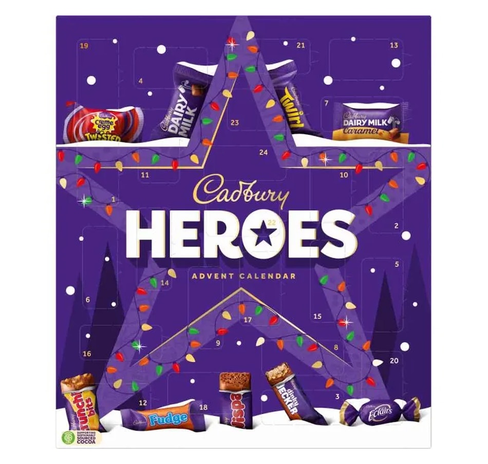 Image 702830.jpg, Product 702-830 / Price $25.99, Cadbury UK Heroes Advent Calendar from Cadbury on TSC.ca's Kitchen department