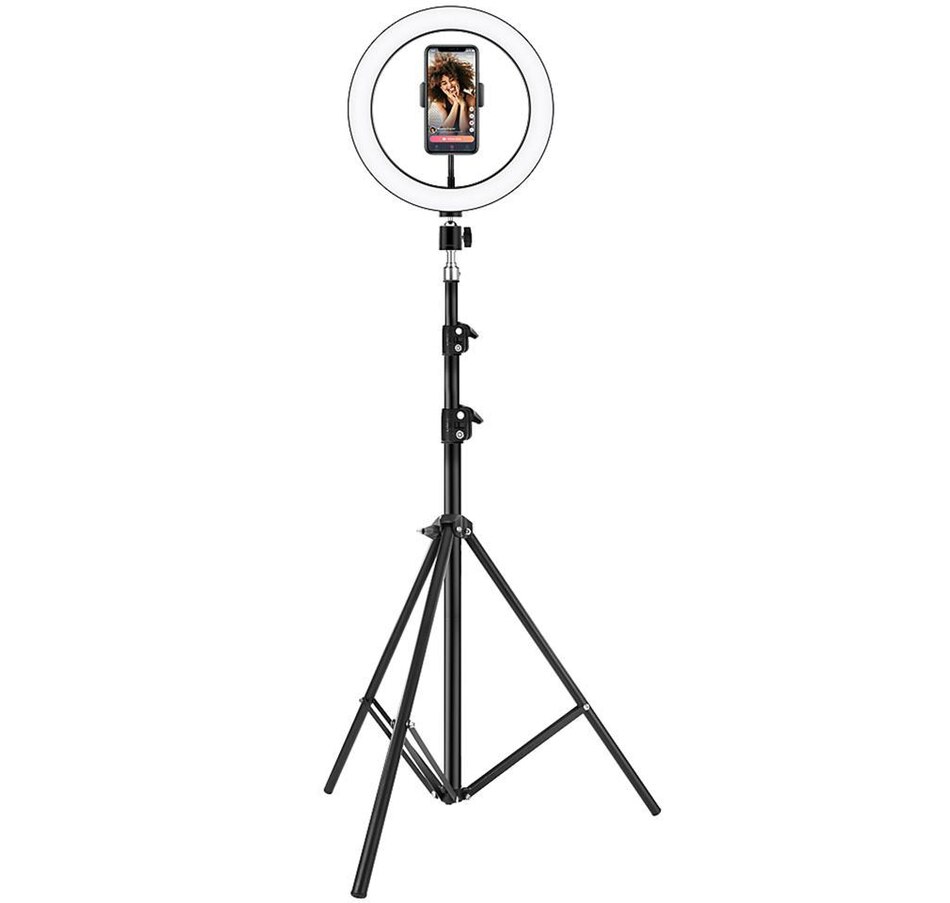 Image 702917.jpg, Product 702-917 / Price $69.99, Ergopixel 6.8-Foot Long Tripod with LED Ring Light from Ergo Pixel on TSC.ca's Electronics department