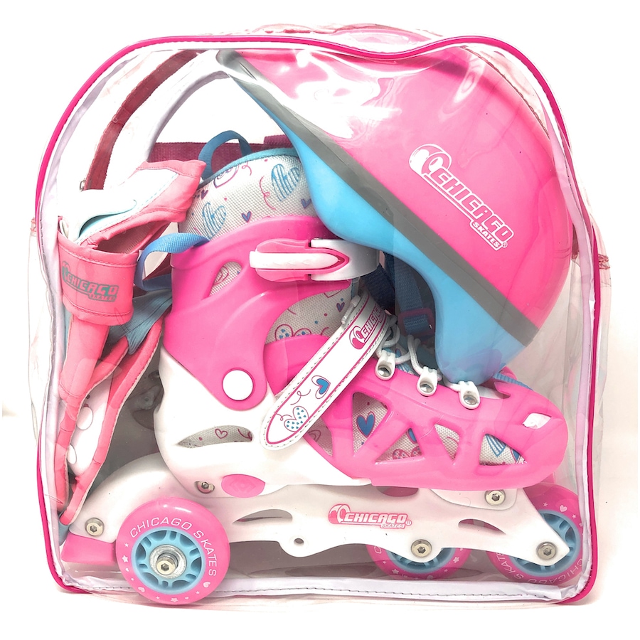 Image 702938_ALTMORE1.jpg, Product 702-938 / Price $114.99, Chicago Skates Adjustable Rollerblade Combo Set (Pink) from Chicago Skates on TSC.ca's Toys & Hobbies department