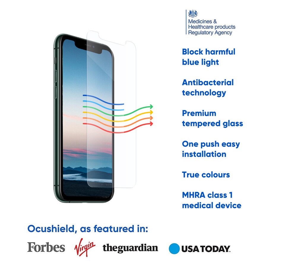 Image 702970_ALTMORE1.jpg, Product 702-970 / Price $47.99, Ocushield iPhone SE (2020) Anti-Blue-Light Screen Protector from Microcel on TSC.ca's Electronics department