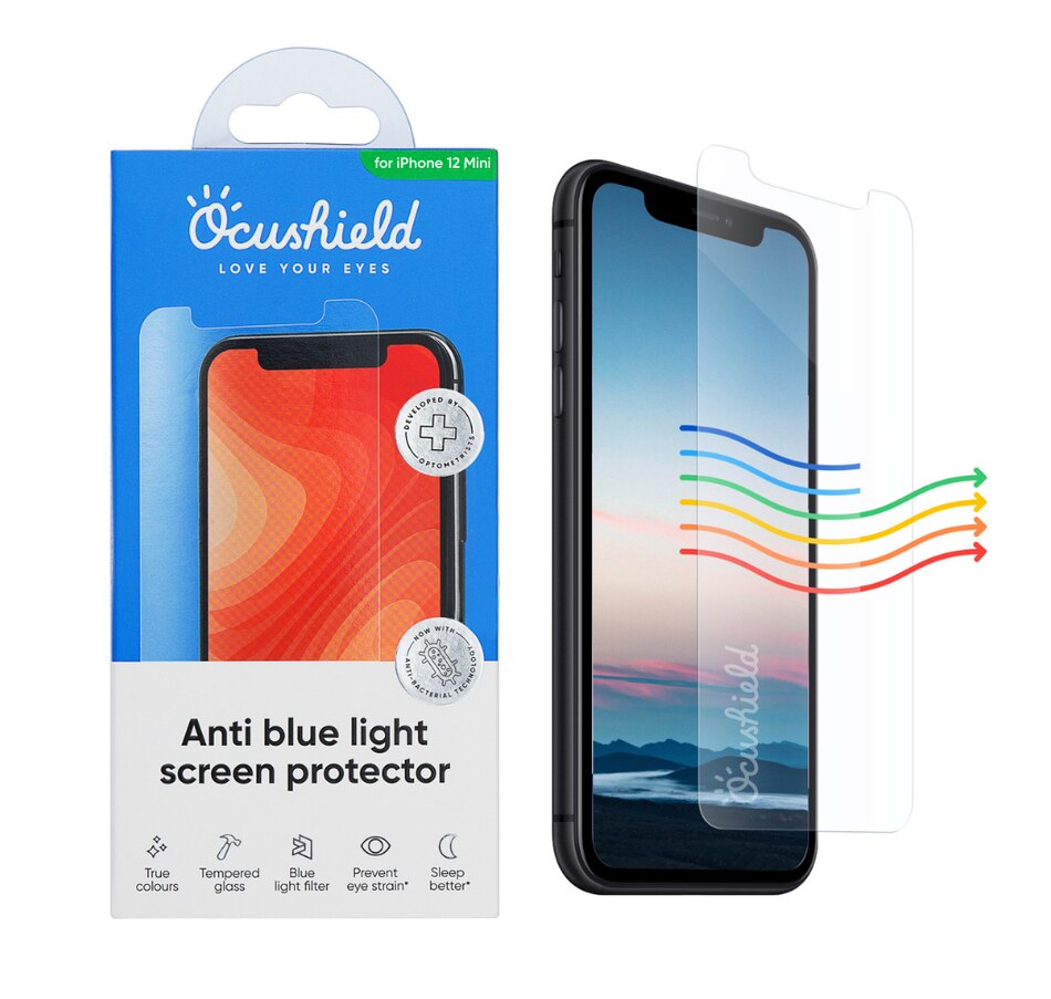 Image 702971.jpg, Product 702-971 / Price $54.99, Ocushield iPhone 12 5.4" Anti-Blue-Light Screen Protector from Microcel on TSC.ca's Electronics department