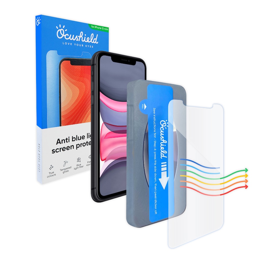 Image 702971_ALTMORE4.jpg, Product 702-971 / Price $54.99, Ocushield iPhone 12 5.4" Anti-Blue-Light Screen Protector from Microcel on TSC.ca's Electronics department