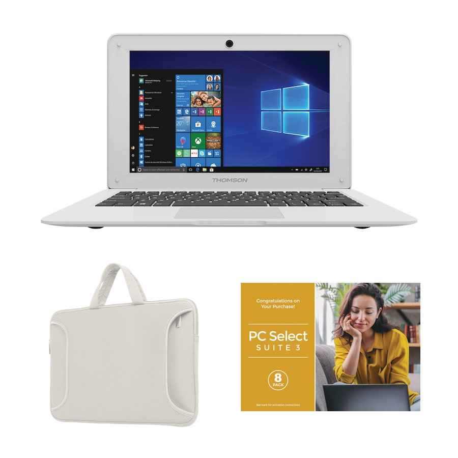 Image 702978_WHW.jpg, Product 702-978 / Price $239.99, Thomson Neo 10.1" Notebook 64 GB (white/grey) from Thomson Computers on TSC.ca's Electronics department