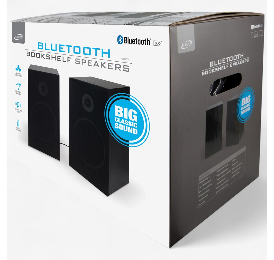 Image 703124_ALTMORE1.jpg, Product 703-124 / Price $129.99, iLive Dual Desktop Bluetooth Speakers (ISB1400B) from iLive on TSC.ca's Electronics department
