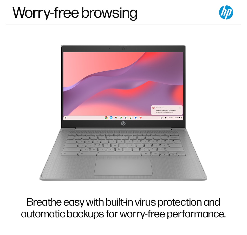 Image 703128_ALTMORE6.jpg, Product 703-128 / Price $349.99, HP 14" 64GB Chromebook with 3 Months of Free Google AI from HP - Hewlett Packard on TSC.ca's Electronics department