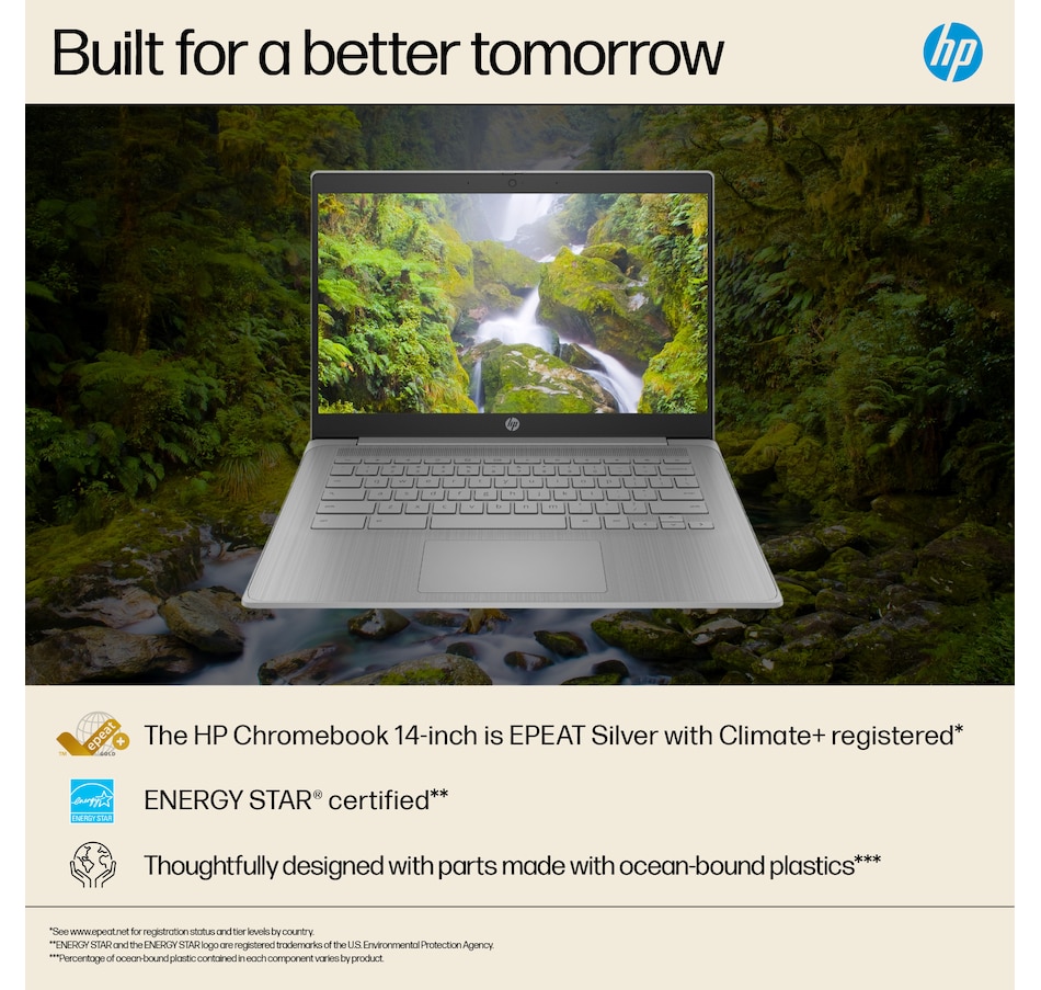 Image 703128_ALTMORE9.jpg, Product 703-128 / Price $349.99, HP 14" 64GB Chromebook with 3 Months of Free Google AI from HP - Hewlett Packard on TSC.ca's Electronics department