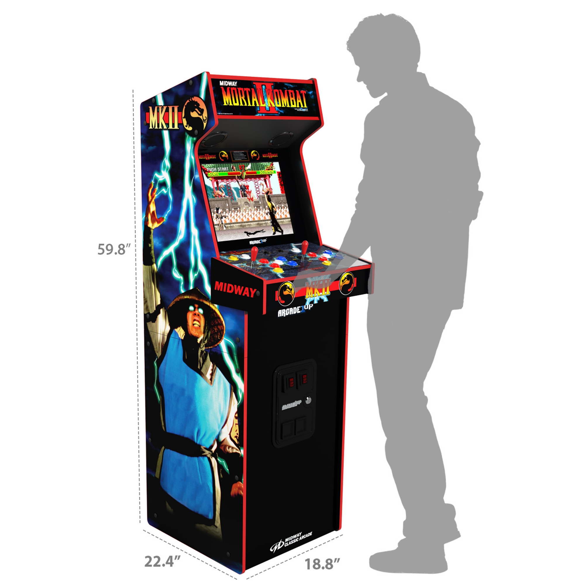 Arcade1Up Mortal Kombat II Deluxe Arcade Game - TSC.ca