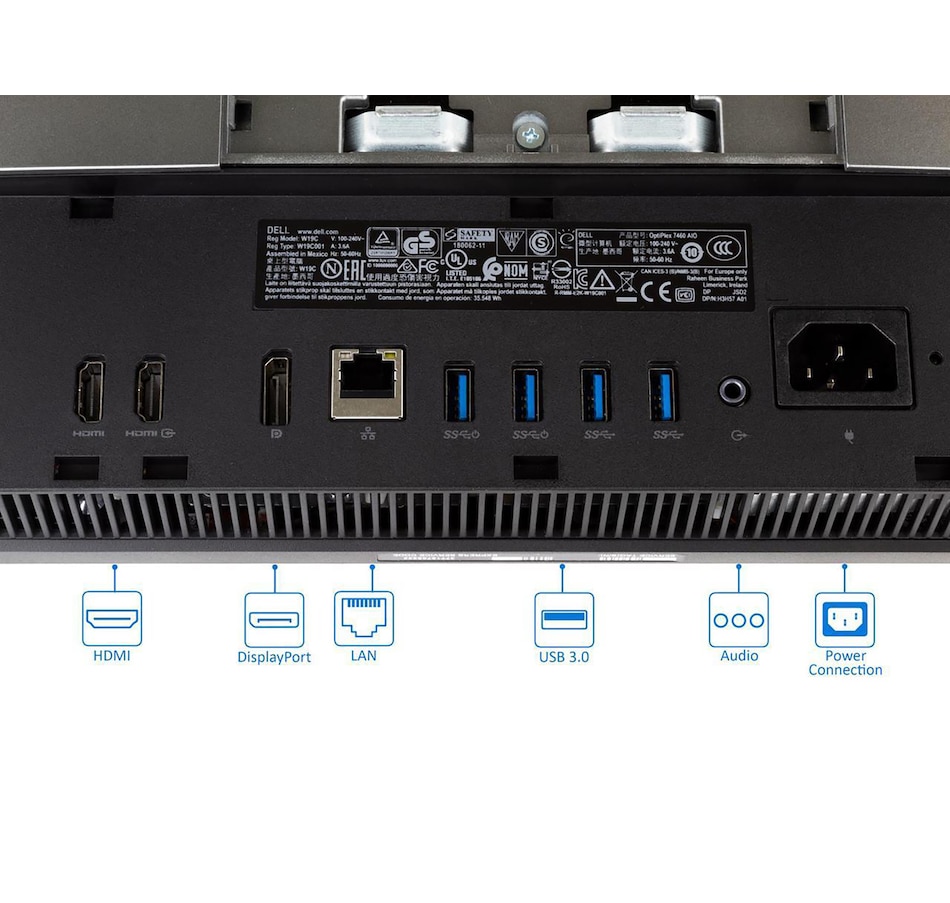 Image 703167_ALTMORE2.jpg, Product 703-167 / Price $625.99, Dell OptiPlex 7460 All-in-One 24" i5-8500 (refurbished) from Dell on TSC.ca's Electronics department