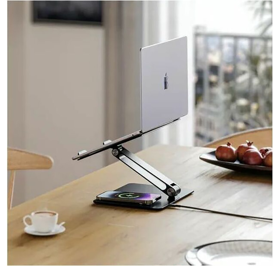 Image 703173_ALTMORE5.jpg, Product 703-173 / Price $89.99, Alogic Adjustable Laptop Stand with Wireless Charger from Alogic on TSC.ca's Electronics department