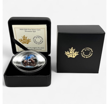 2025 $20 Dinosaur Eye Fine Silver Coin