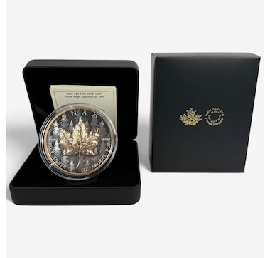2025 $50 Ultra High Relief 5 oz Silver Maple Leaf Coin