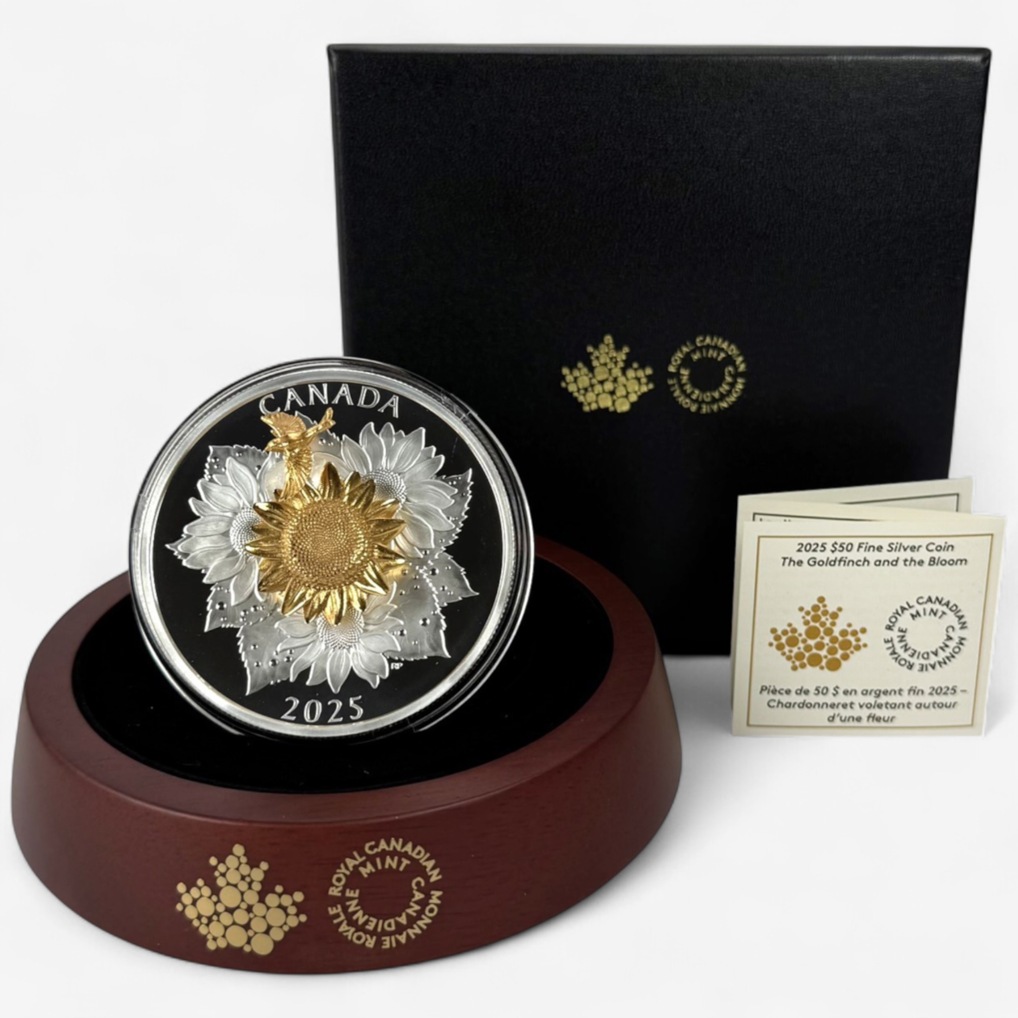 2025 $50 The Goldfinch and Bloom Silver Coin - TSC.ca