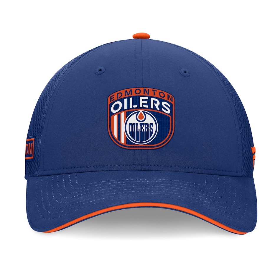 Image 703330_ALTMORE1.jpg, Product 703-330 / Price $48.99, Men's Edmonton Oilers Fanatics 2024 NHL Draft On Stage Trucker Adjustable Hat from Fanatics on TSC.ca's Sports department