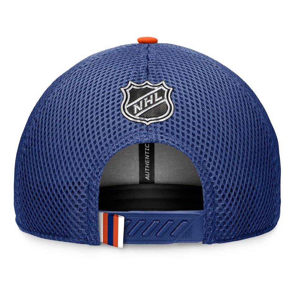 Image 703330_ALTMORE3.jpg, Product 703-330 / Price $48.99, Men's Edmonton Oilers Fanatics 2024 NHL Draft On Stage Trucker Adjustable Hat from Fanatics on TSC.ca's Sports department