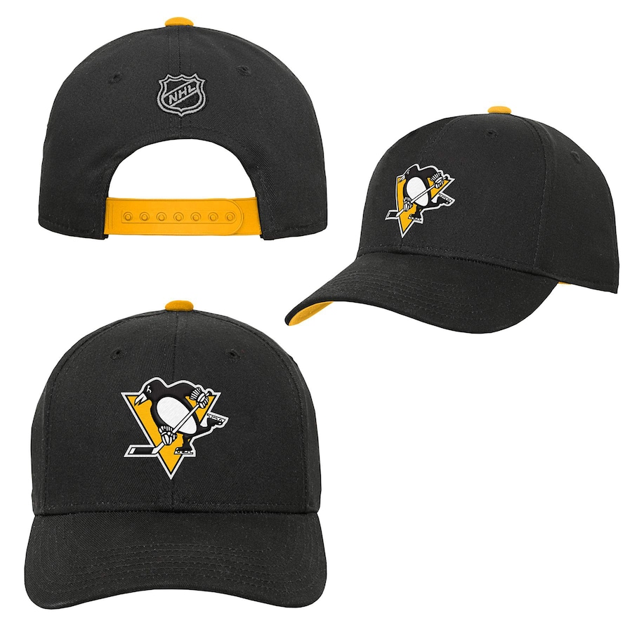 Image 703362_ALTMORE3.jpg, Product 703-362 / Price $34.99, NHL Youth Pittsburgh Penguins Pre-Curve Snapback Cap from Fanatics on TSC.ca's Sports department