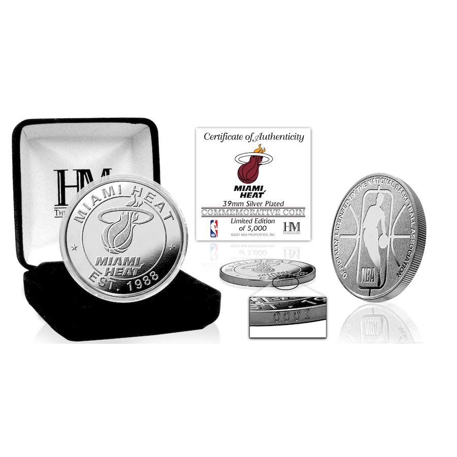 Image 703457.jpg, Product 703-457 / Price $74.99, Miami Heat Silver Mint Coin from Highland Mint on TSC.ca's Sports department