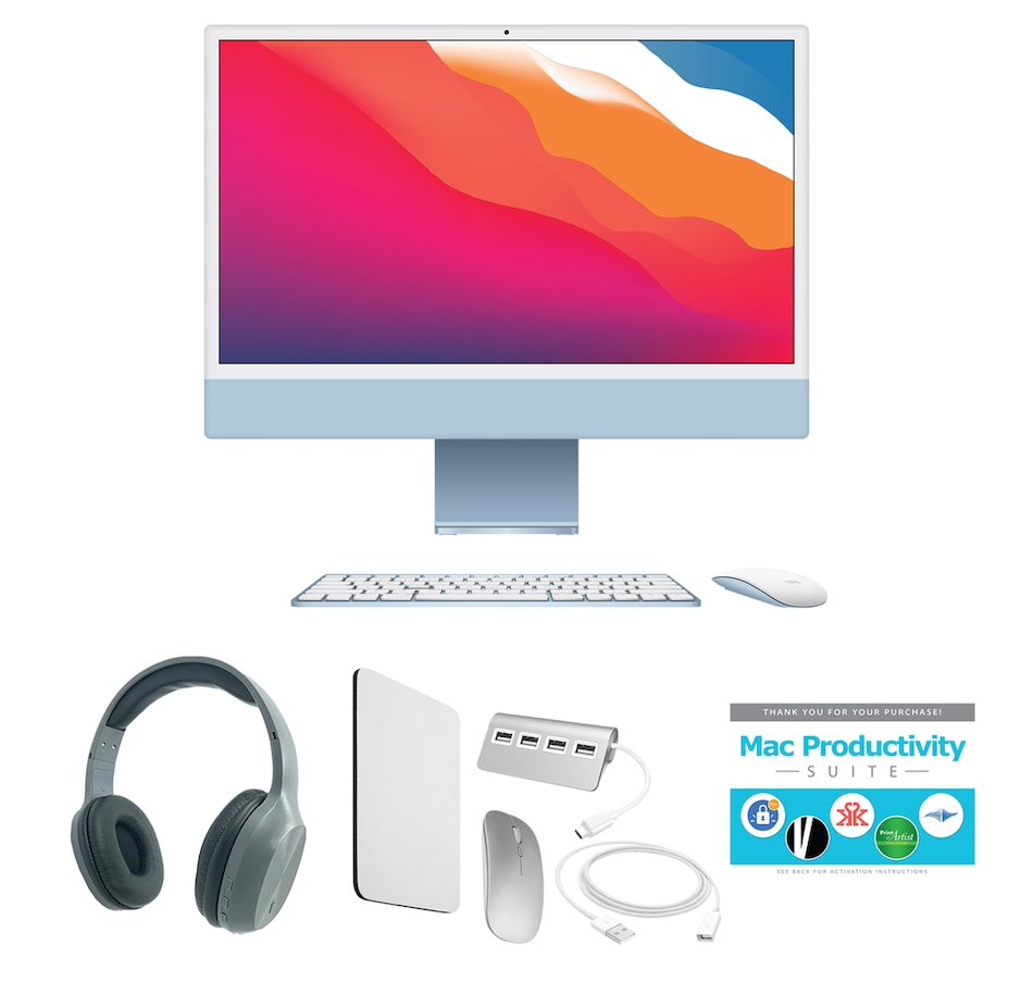 Image 703538_BLG.jpg, Product 703-538 / Price $2,279.99, iMac 24" M1 256GB 7-core GPU (2021) from Apple on TSC.ca's Electronics department