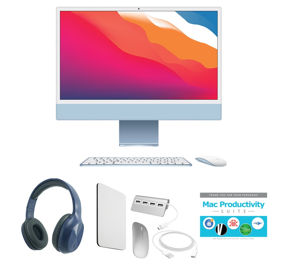 Image 703540_BWB.jpg, Product 703-540 / Price $2,700.00, iMac 24" M1 512GB 8-core GPU (2021) from Apple on TSC.ca's Electronics department