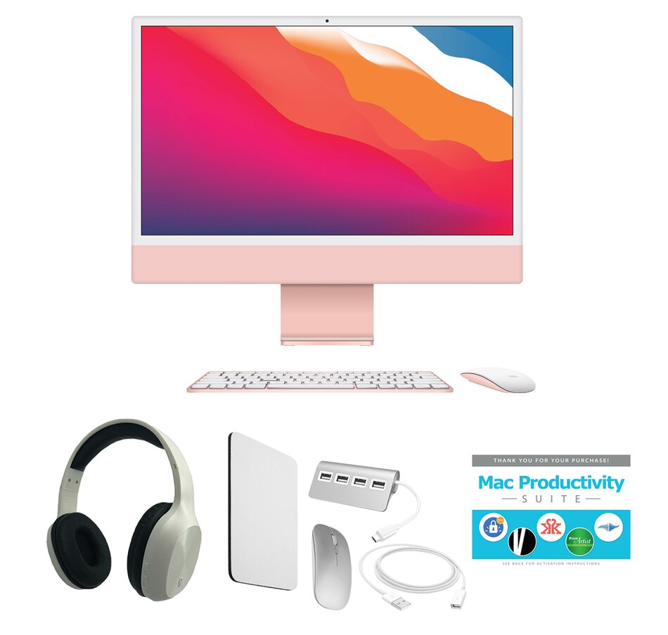 Image 703540_PWH.jpg, Product 703-540 / Price $2,700.00, iMac 24" M1 512GB 8-core GPU (2021) from Apple on TSC.ca's Electronics department