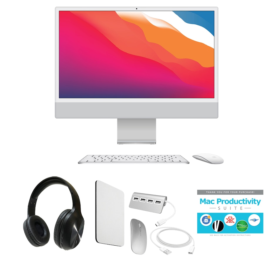 Image 703540_SLK.jpg, Product 703-540 / Price $2,700.00, iMac 24" M1 512GB 8-core GPU (2021) from Apple on TSC.ca's Electronics department