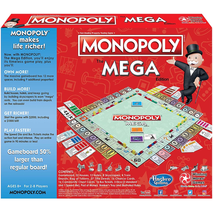 Image 703543_ALTMORE1.jpg, Product 703-543 / Price $62.99, Winning Moves Monopoly: The Mega Edition from Winning Moves on TSC.ca's Toys & Hobbies department