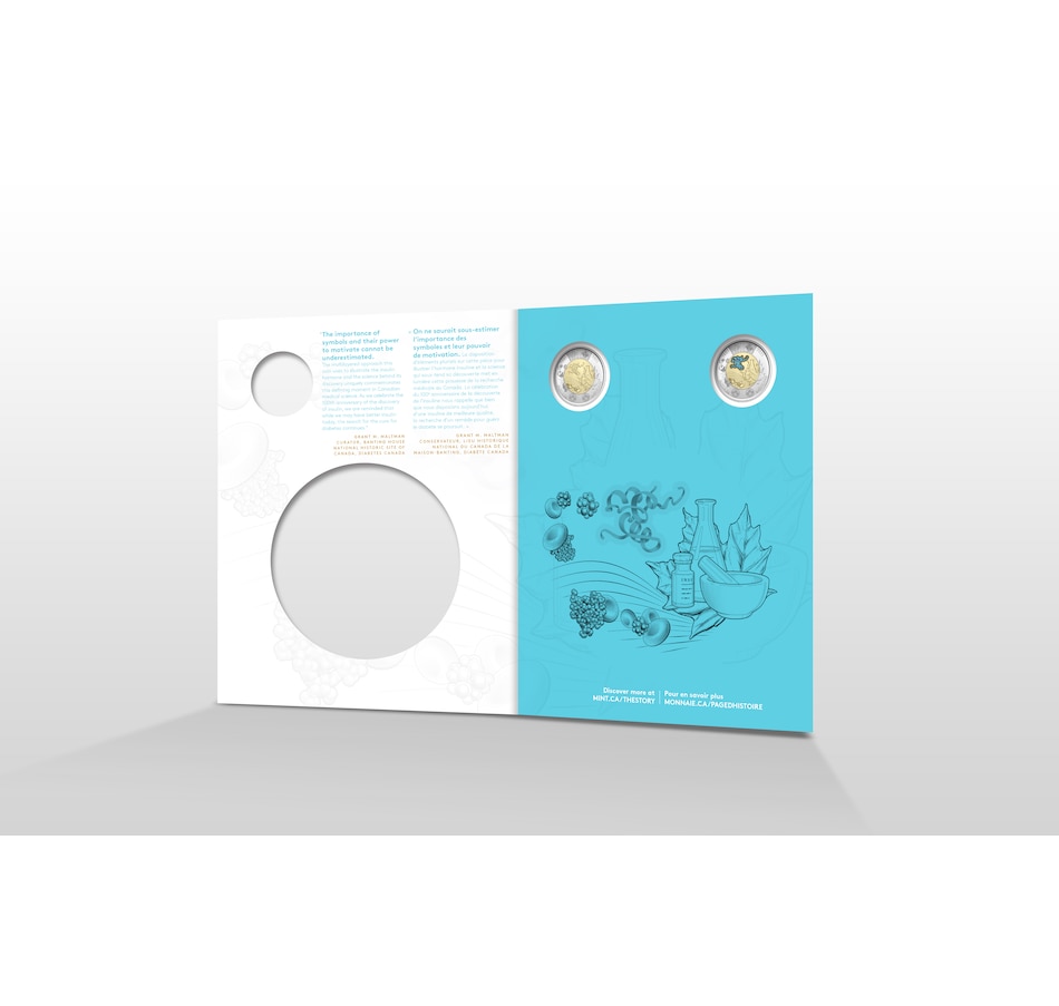Image 703705_ALTMORE1.jpg, Product 703-705 / Price $24.95, 100th Anniversary of the Discovery of Insulin Numismatic Uncirculated Keepsake Set from Royal Canadian Mint (RCM) on TSC.ca's Coins department