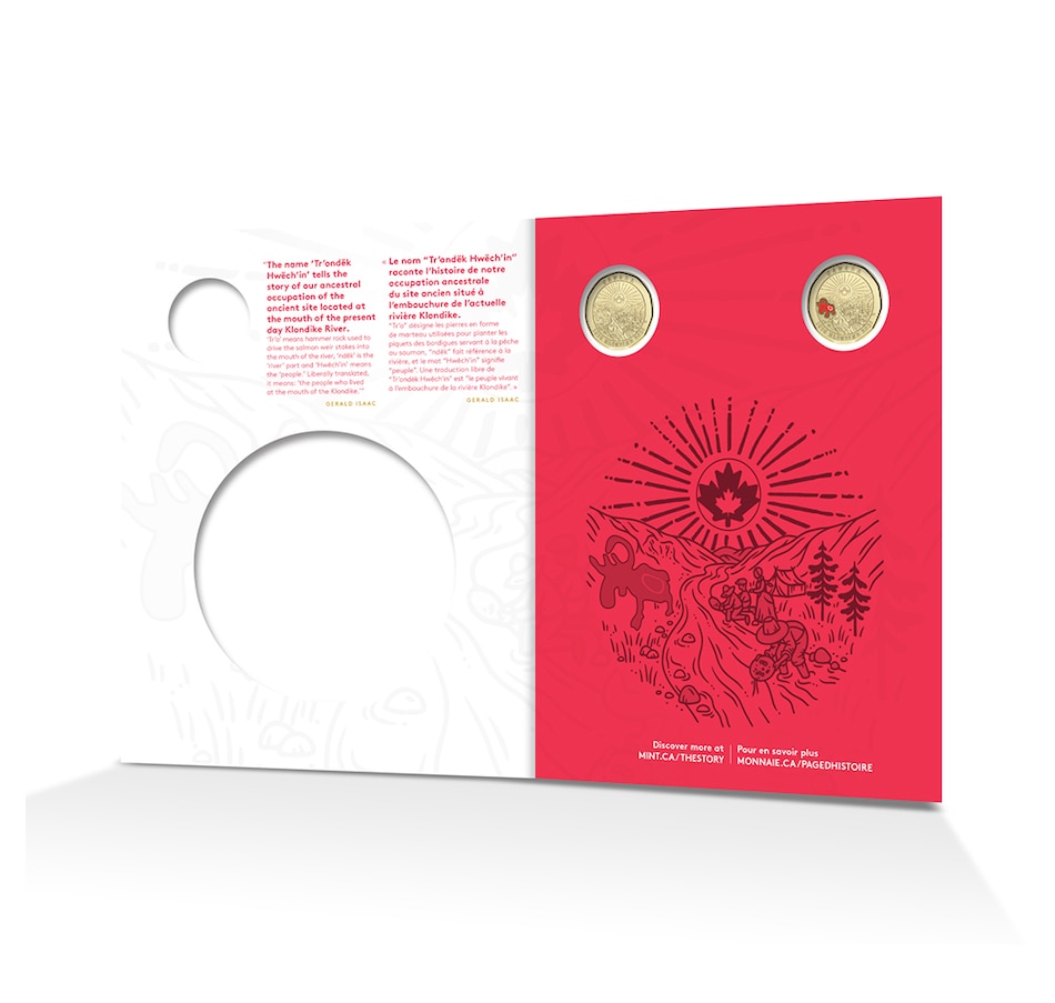 Image 703720_ALTMORE3.jpg, Product 703-720 / Price $24.94, Numismatic Uncirculated Keepsake Set - Seven Coins including Two Different $1 Commemorative Coins - 125th Anniversary of the Klondike Gold Rush from Royal Canadian Mint (RCM) on TSC.ca's Coins department