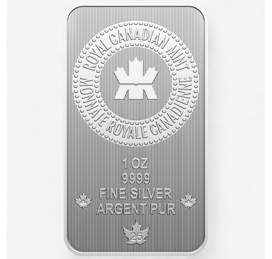 Image 703742_ALTMORE3.jpg, Product 703-742 / Price $94.95, 2025 1 Ounce Proudly Canadian Royal Canadian Mint Silver Bar from Royal Canadian Mint (RCM) on TSC.ca's Coins department