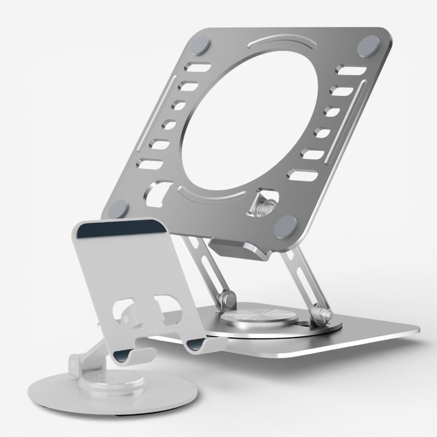 Image 703743_SIL.jpg, Product 703-743 / Price $49.99, Uncaged Ergonomics Swivel Laptop and Phone Stand Bundle from Uncaged Ergonomics on TSC.ca's Electronics department