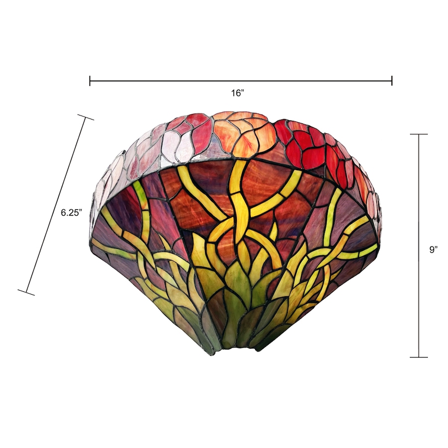 Image 703800_ALTMORE2.jpg, Product 703-800 / Price $167.99, Fine Art Lighting Tiffany Style 16" W Roses Wall Sconce from Fine Art Lighting on TSC.ca's Home & Garden department