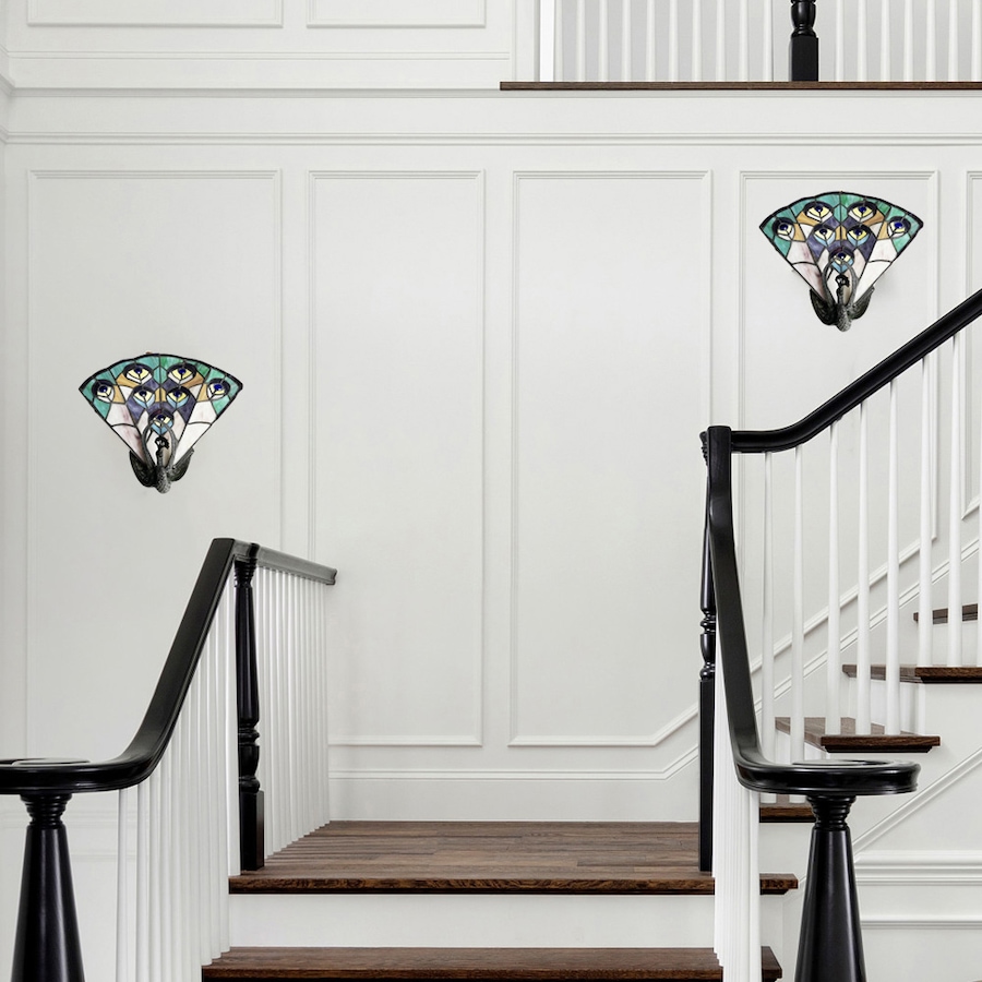 Image 703801_ALTMORE2.jpg, Product 703-801 / Price $235.00, Fine Art Lighting Tiffany Style 14" W Peacock Wall from Fine Art Lighting on TSC.ca's Home & Garden department