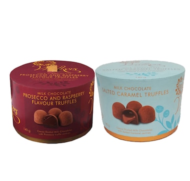 Walkers Raspberry Prosecco and Salted Caramel Truffles Assortment (140 g, 2-pack)