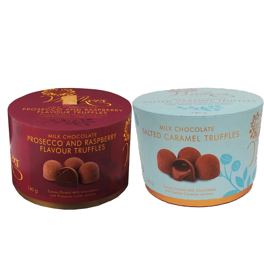 Image 703856.jpg, Product 703-856 / Price $38.99, Walkers Raspberry Prosecco and Salted Caramel Truffles Assortment (140 g, 2-pack) from Dolce & Gourmando on TSC.ca's Kitchen department