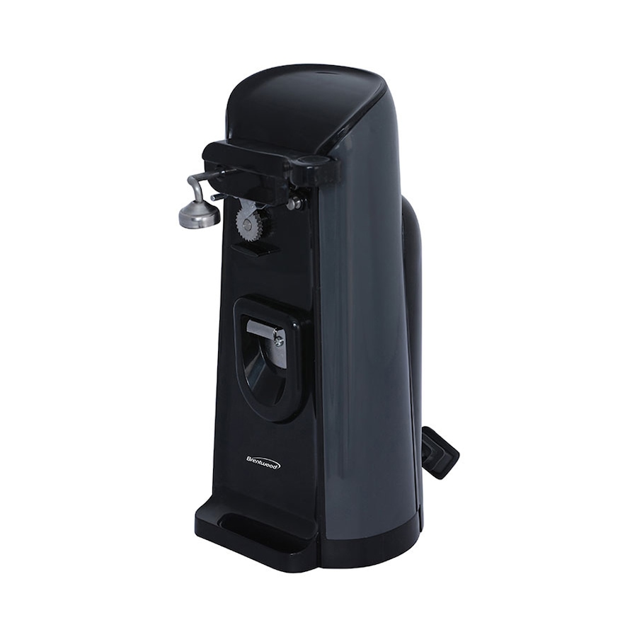 Image 703877_BLK.jpg, Product 703-877 / Price $44.99, Brentwood Tall Electric Can Opener with Knife Sharpener and Bottle Opener from Brentwood Appliances on TSC.ca's Kitchen department