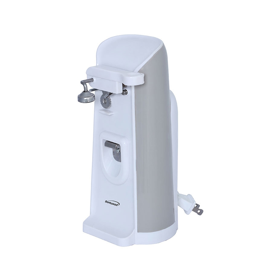Image 703877_WHT.jpg, Product 703-877 / Price $44.99, Brentwood Tall Electric Can Opener with Knife Sharpener and Bottle Opener from Brentwood Appliances on TSC.ca's Kitchen department