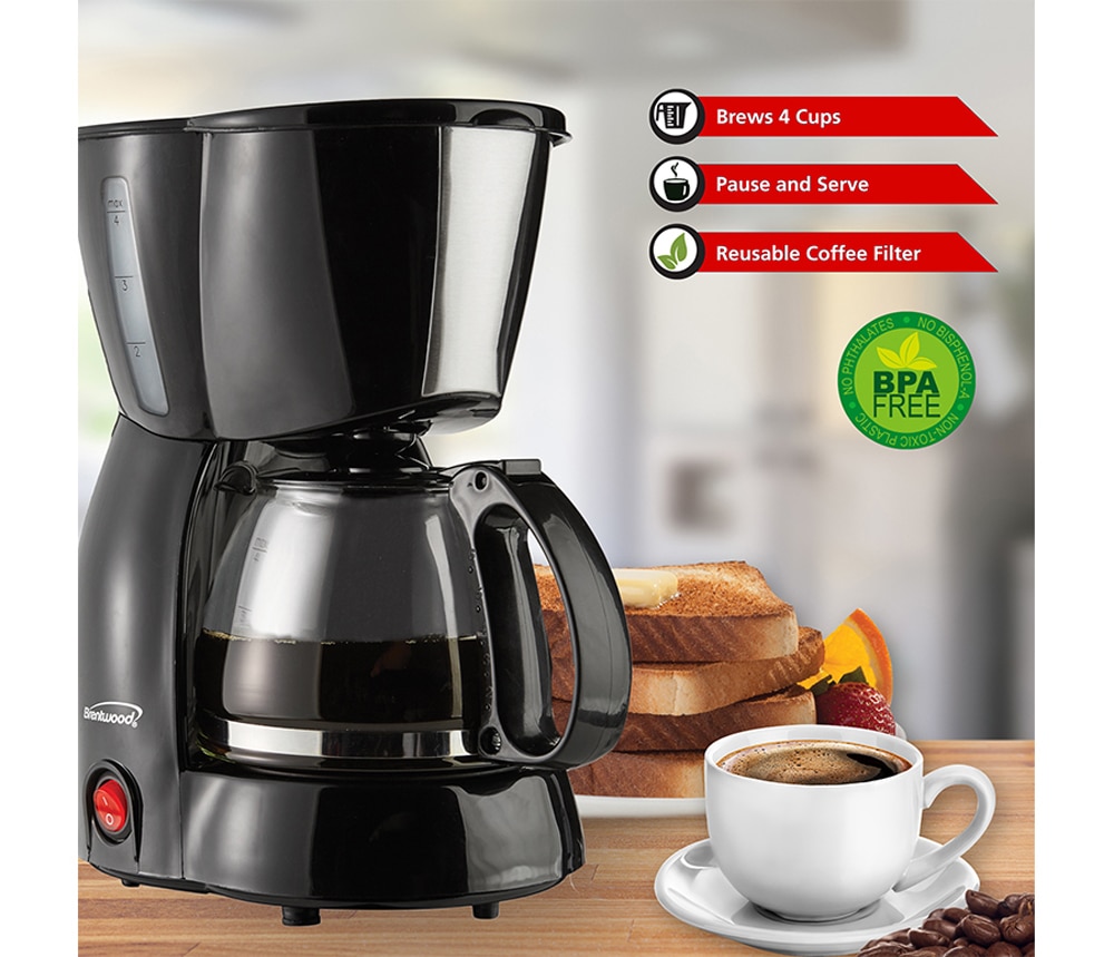 Brentwood 4 2025 cup coffee maker