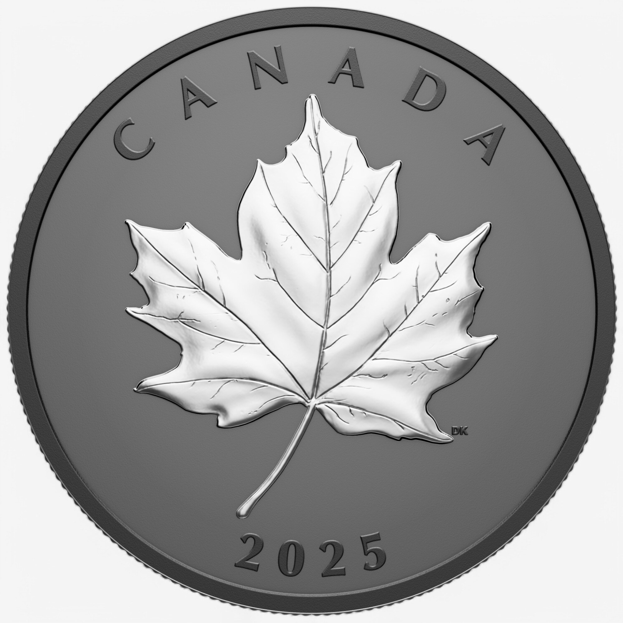 WEB限定カラー Leaf Maple Elegant $20 2025 Coin with Silver Fine Ounce One ルビー