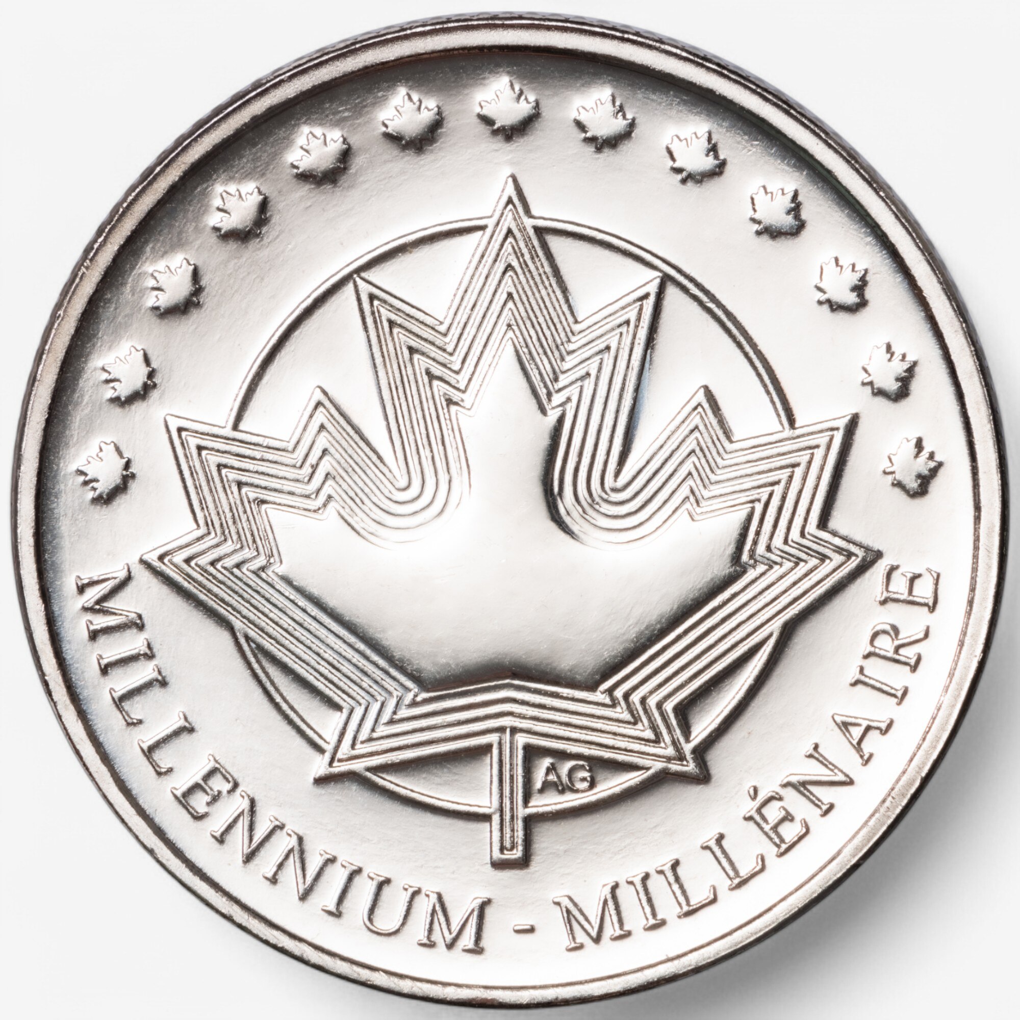 2025 $20 Elegant Maple Leaf Coin One Ounce Fine Silver with