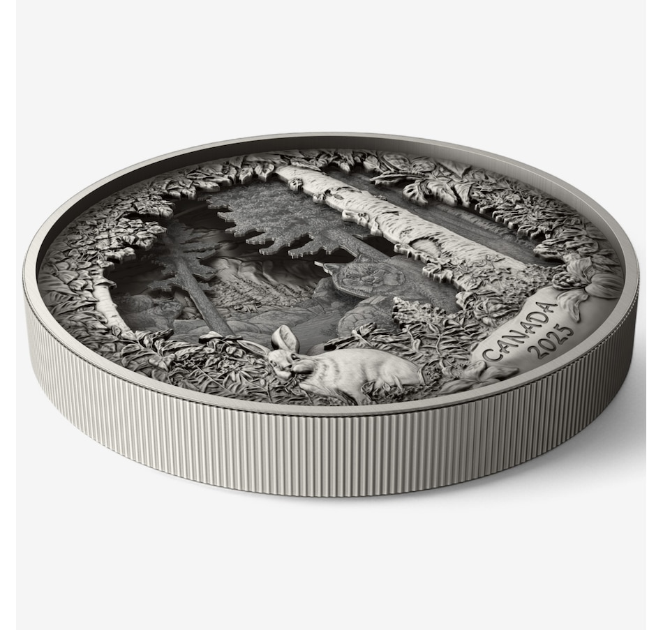 Image 703923_ALTMORE3.jpg, Product 703-923 / Price $3,299.99, 2025 $175 Predator or Prey Shadow Box Plus Three Exclusive Bonus Coins from Royal Canadian Mint (RCM) on TSC.ca's Coins department