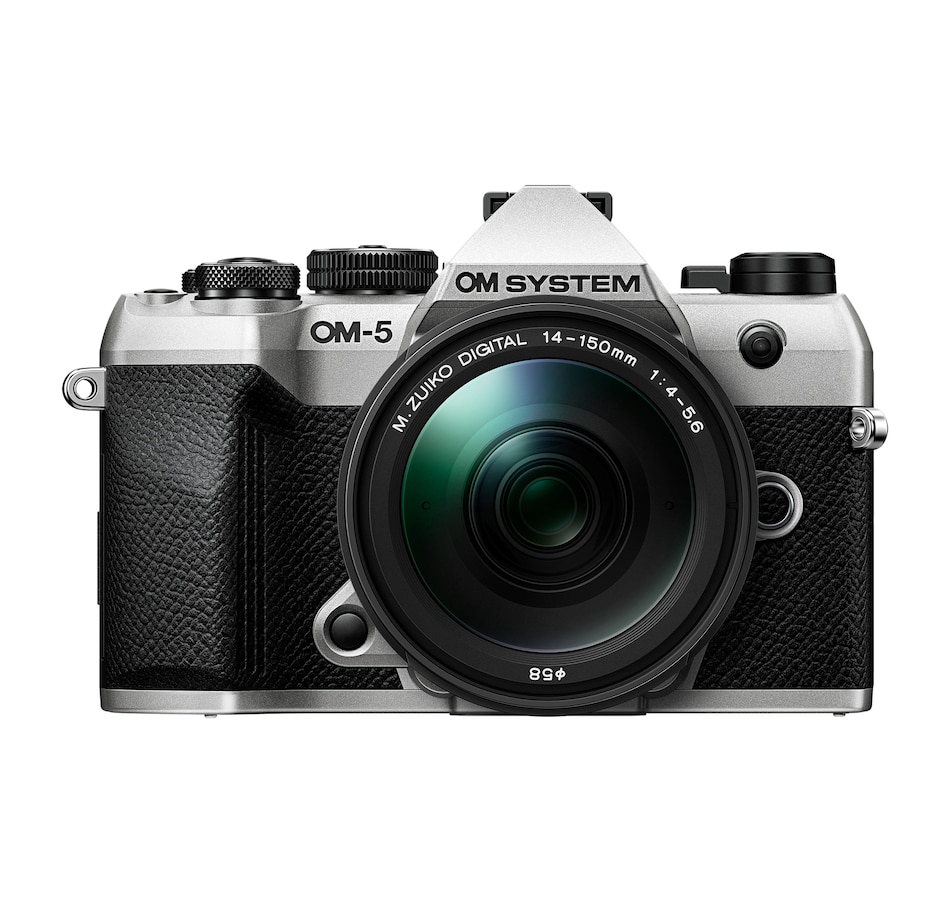 Image 703996.jpg, Product 703-996 / Price $2,099.99, OM SYSTEM OM-5 Mark II Mirrorless Camera with 14-150mm f/4-5.6 II Lens (Silver) from Olympus - OM System on TSC.ca's Electronics department