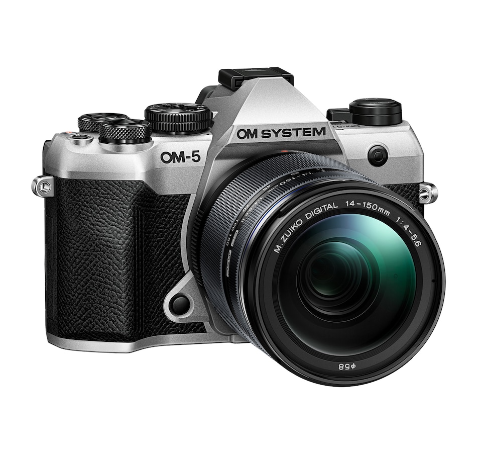 Image 703996_ALTMORE1.jpg, Product 703-996 / Price $2,099.99, OM SYSTEM OM-5 Mark II Mirrorless Camera with 14-150mm f/4-5.6 II Lens (Silver) from Olympus - OM System on TSC.ca's Electronics department