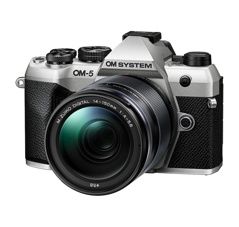 Image 703996_ALTMORE2.jpg, Product 703-996 / Price $2,099.99, OM SYSTEM OM-5 Mark II Mirrorless Camera with 14-150mm f/4-5.6 II Lens (Silver) from Olympus - OM System on TSC.ca's Electronics department
