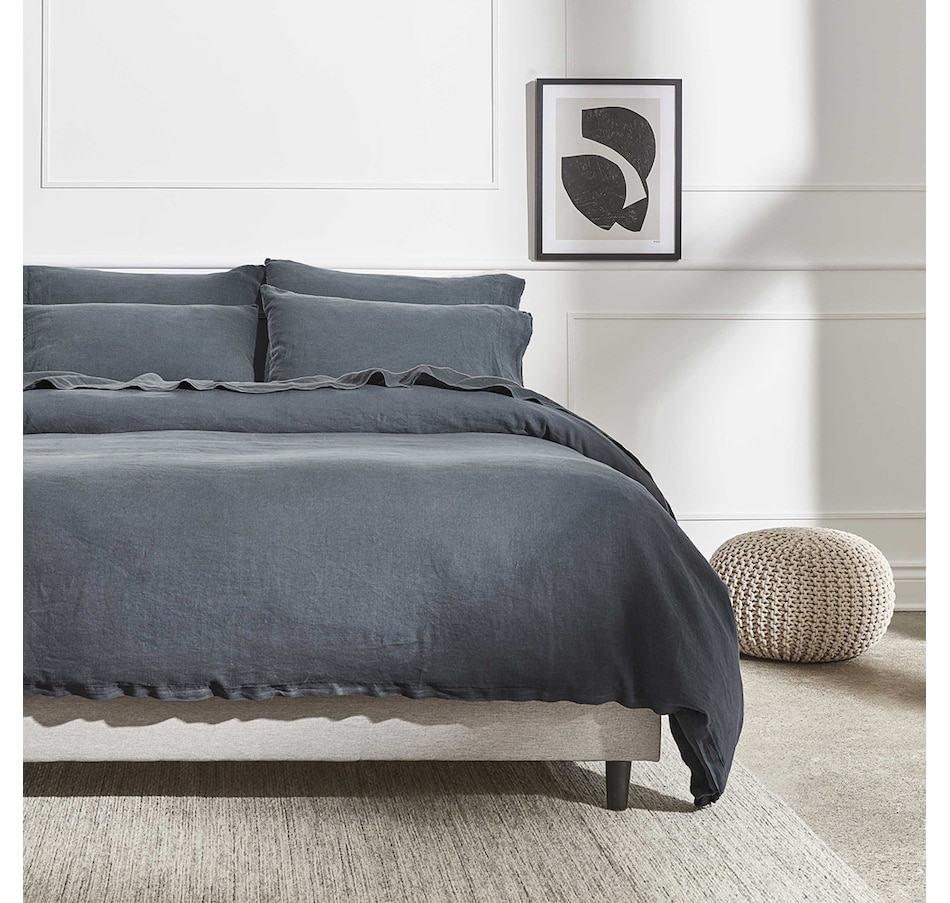 Image 704119_ALTMORE13.jpg, Product 704-119 / Price $220.00 - $260.00, Silk & Snow Flax Linen Fitted Sheet & Pillowcase Set from Silk & Snow on TSC.ca's Home & Garden department